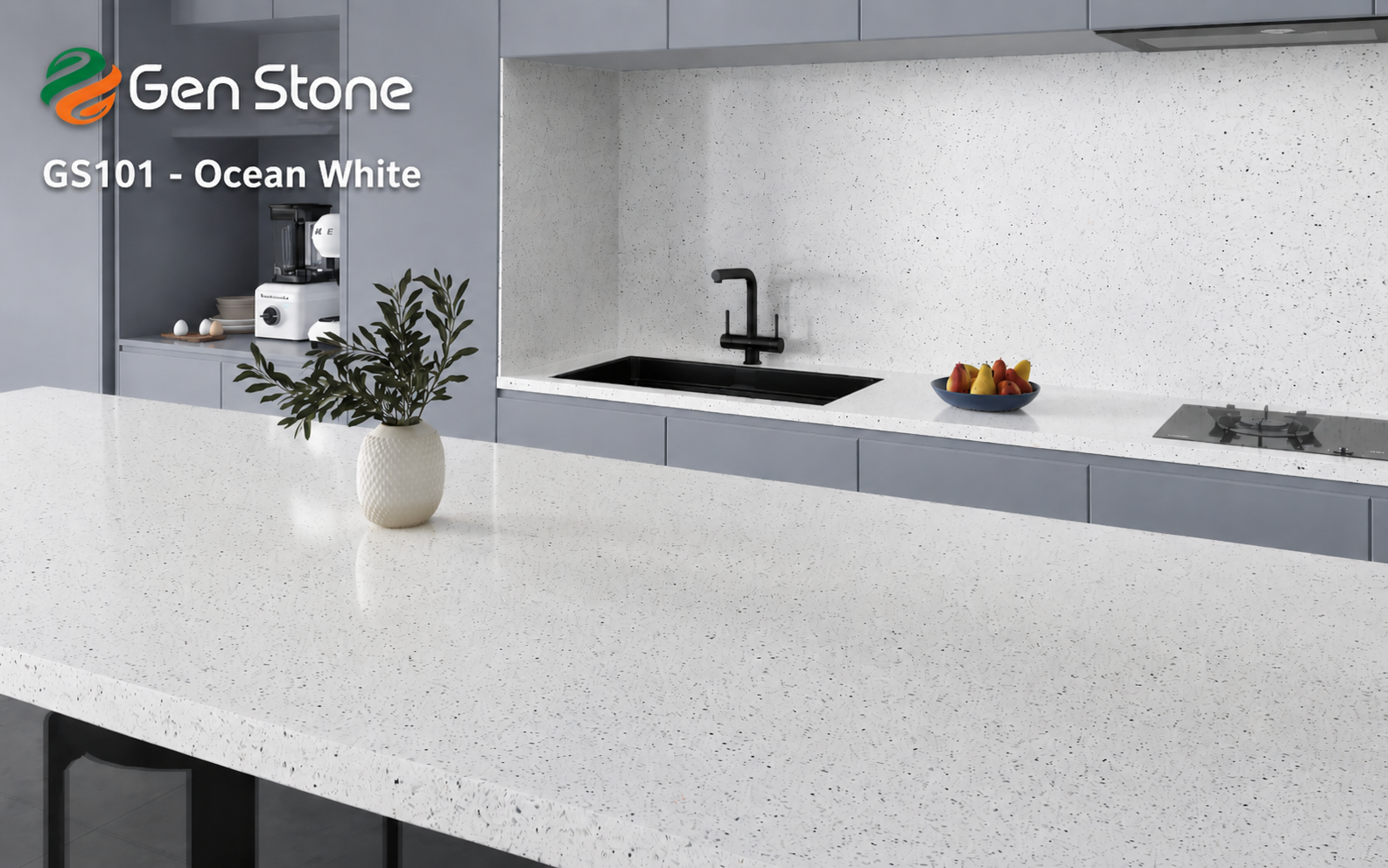 Gen Stone-GS101 - Ocean White
