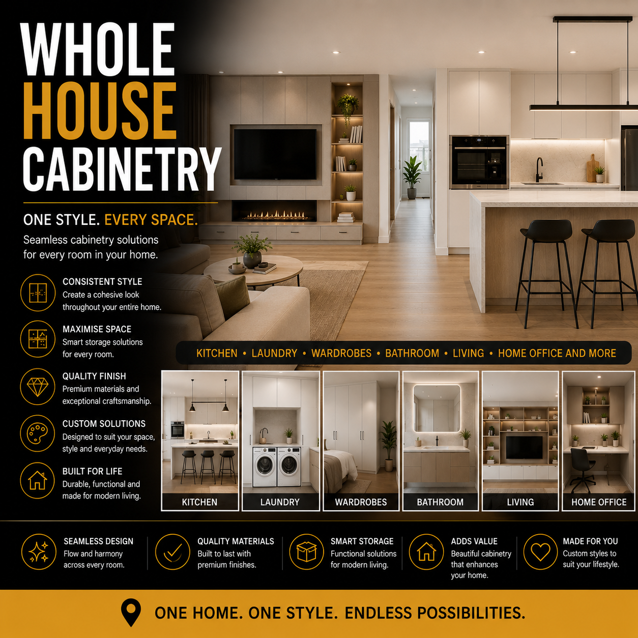 whole house cabinetry